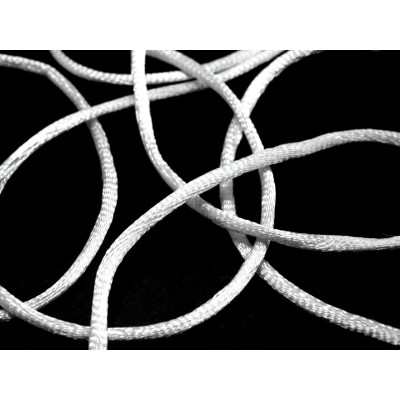 Satin cord 2 mm N. 1 White