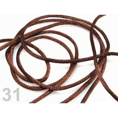 Satin cord 2 mm N. 31 Brown