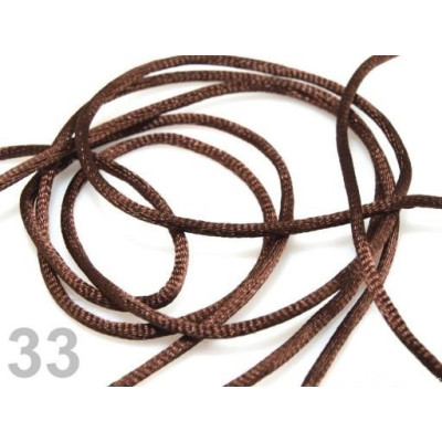 Satin cord 2 mm N. 33 Brown