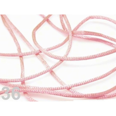 Satin cord 2 mm N. 36 Pink