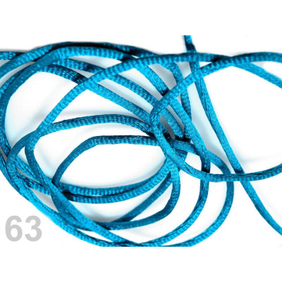 Satin cord 2 mm N. 63 Light blue
