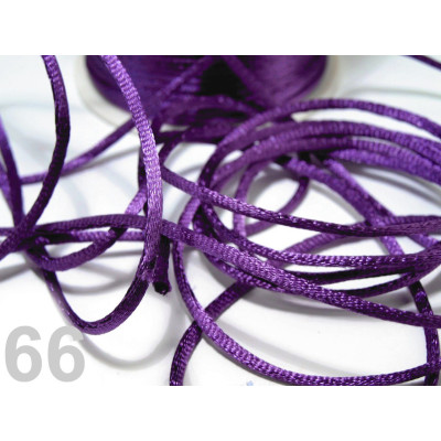 Cordón de satén 2 mm N. 66 Violeta