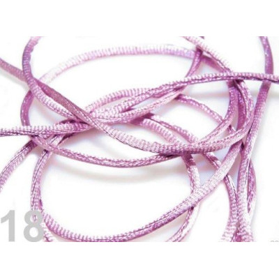 Cordón de satén 2 mm N. 18 Violeta