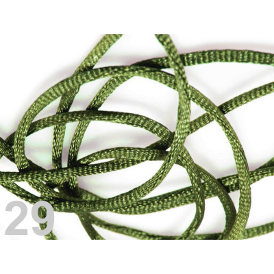 Cordon satiné 2 mm N. 29 Vert