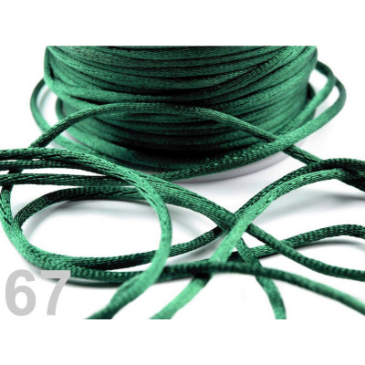 Cordón de satén 2 mm N. 67 Verde