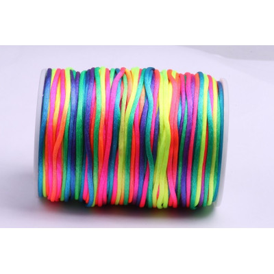 Cordon satiné 2 mm N. 134 Mélanger