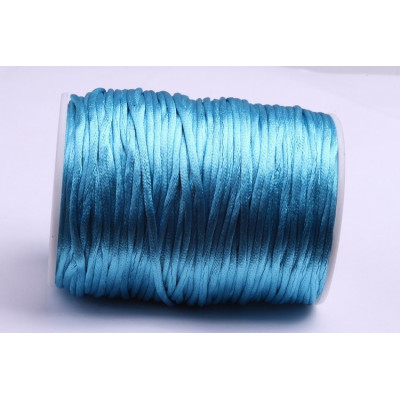 Cordon satiné 2 mm N. 143 Bleu clair