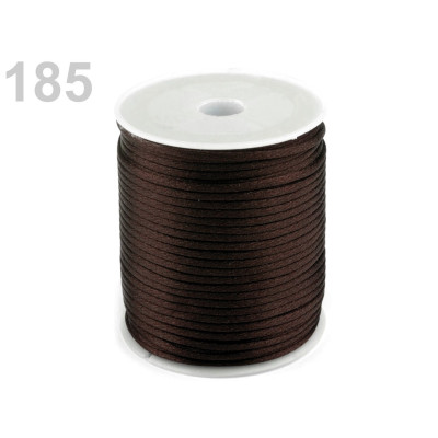Cordon satiné 2 mm N. 152 Marron