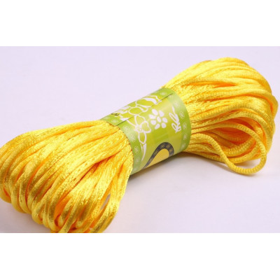Satin cord 2 mm N. 155 Yellow
