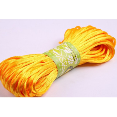 Cordon satiné 2 mm N. 156 Jaune