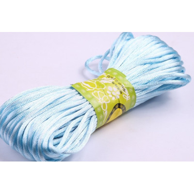 Satin cord 2 mm N. 166 Light blue