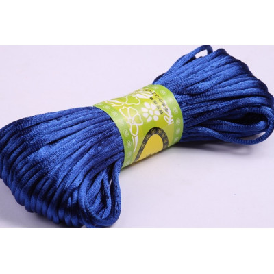 Cordon satiné 2 mm N. 167 Bleu