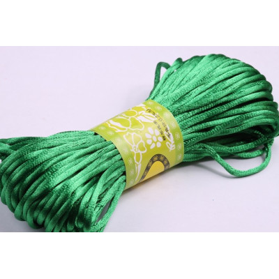 Cordón de satén 2 mm N. 170 Verde