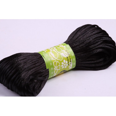 Cordoncino di raso 2 mm N. 175 Nero