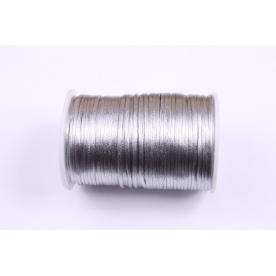 Cordon satiné 2 mm N. 179 Gris
