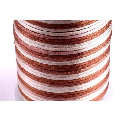 Cordon satiné 2 mm N. 186 Mélanger