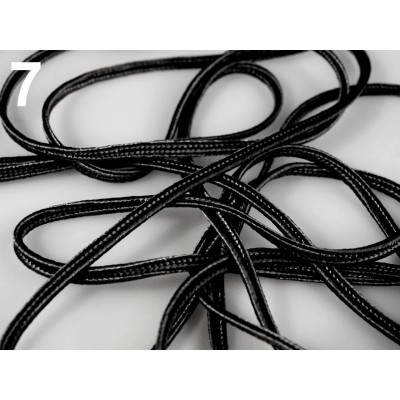 Soutache -Geflecht 3 mm N. 7 Schwarz