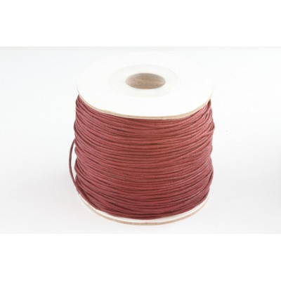 cordon ciré 1 mm N. a1 Marron