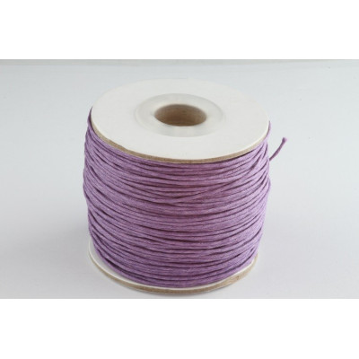 cordon ciré 1 mm N. a2 Violet