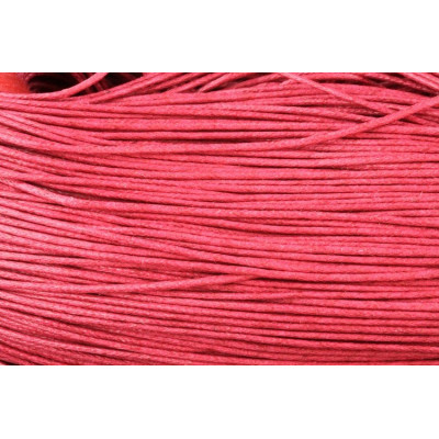 Wachste schnur 1 mm N. 119 Rot