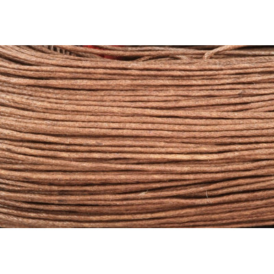Wachste schnur 1 mm N. 122 Braun
