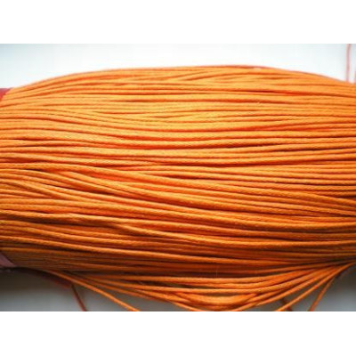 cordon ciré 1 mm N. 2 Orange