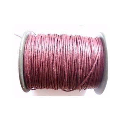 cordon ciré 1 mm N. 47 Violet