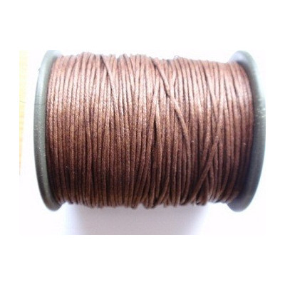 Waxed cord 1 mm N. 49 Brown