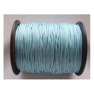 Waxed cord 1 mm N. 50 Light blue