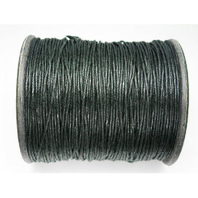 cordon ciré 1 mm N. 6 Vert