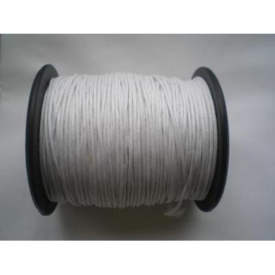 Waxed cord 1 mm N. 20 White
