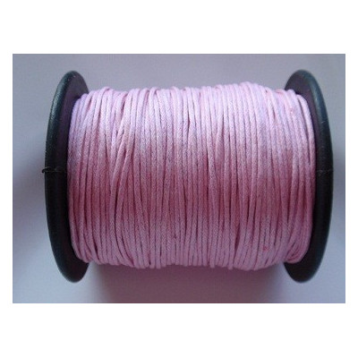 cordon ciré 1 mm N. 53 Rose