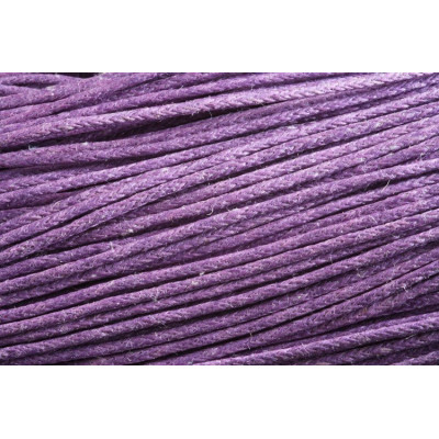 cordon ciré 1 mm N. 65 Violet