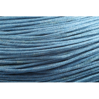 cordon ciré 1 mm N. 66 Bleu clair