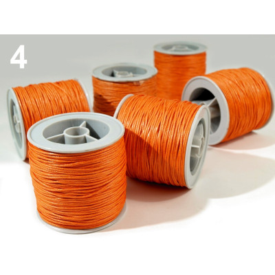 cordon ciré 1 mm N. 71 Orange