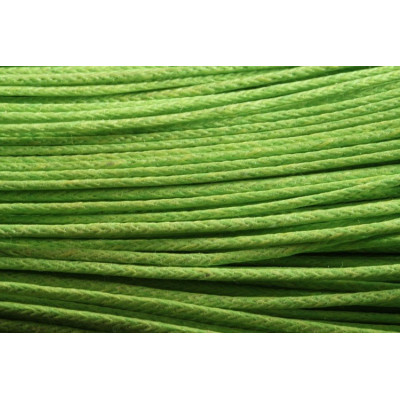 cordon ciré 1 mm N. 63 Vert