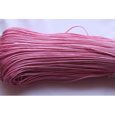 Waxed cord 1 mm N. 61 Pink