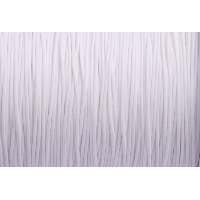 Glossy Waxed cord 0,5 mm N. 157 White