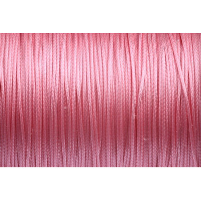 Cordon ciré brillant 0,5 mm N. 161 Rose