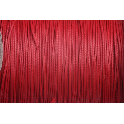 Cordon ciré brillant 0,5 mm N. 164 Rouge