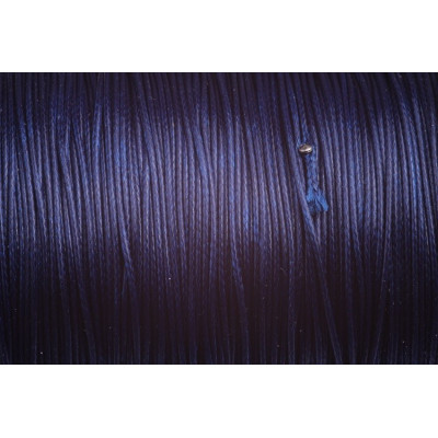 Cordon ciré brillant 0,5 mm N. 173 Bleu