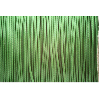 Cordon ciré brillant 1 mm N. 104 Vert