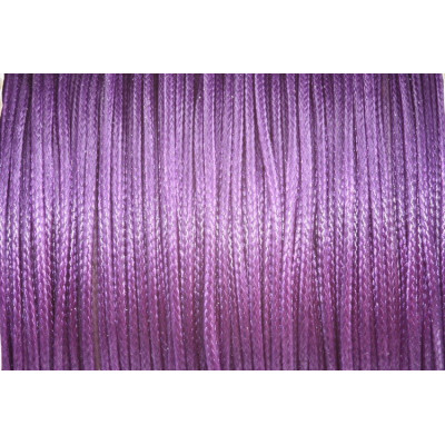 Cordon ciré brillant 1 mm N. 111 Violet