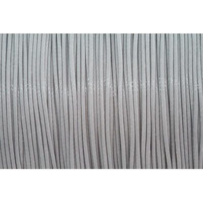 Cordon ciré brillant 1 mm N. 113 Gris