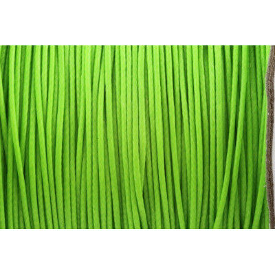 Glossy Waxed cord 1 mm N. 103 Green