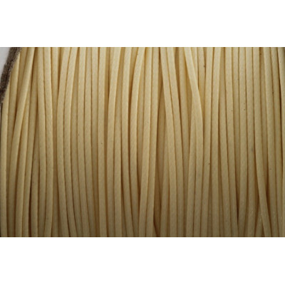 Cordon ciré brillant 1 mm N. 91 Beige