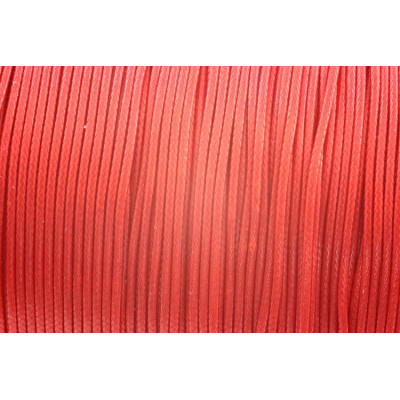 Glossy Waxed cord 1 mm N. 94 Red