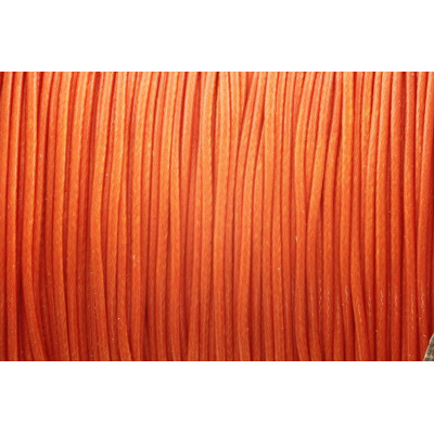 Glossy Waxed cord 1 mm N. 95 Orange