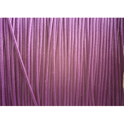 Cordon ciré brillant 1 mm N. 97 Violet