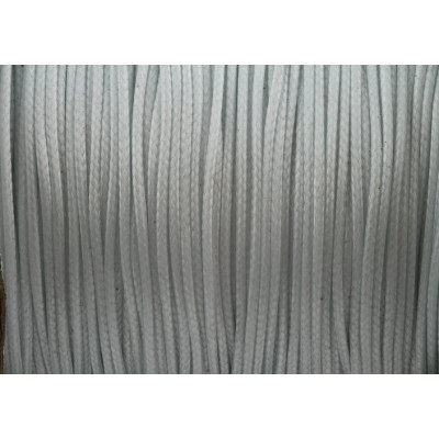 cordón encerado brillante 1 mm N. 98 Blanco